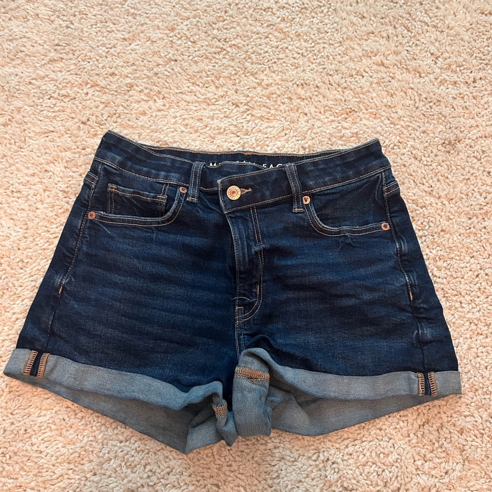 American Eagle Dark Blue Jean Shorts